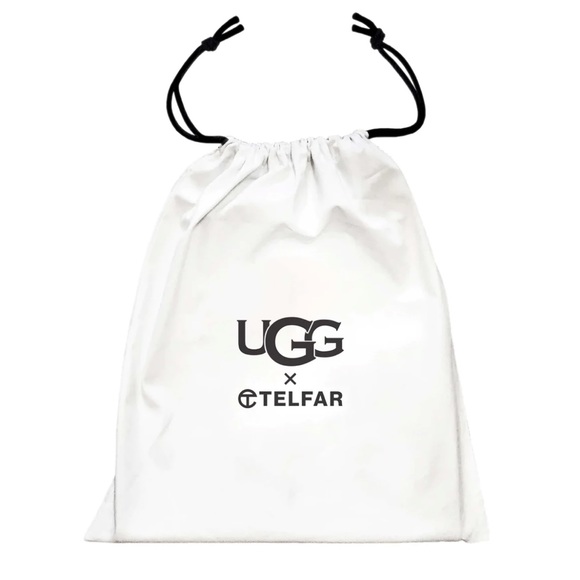 UGG x Telfar Large Fleece Shopper Tote- Grey (Luxury Travel Bag ) - Picture 5 of 8